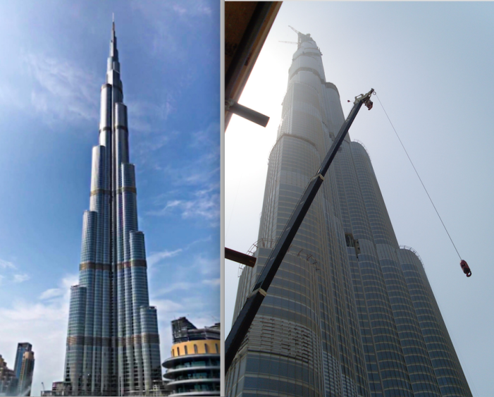 Burj Khalifa 2008 v 2018